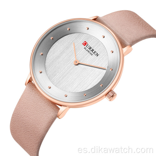 CURREN 9033, reloj de marca famosa, gran oferta, relojes de mujer con banda de cuero, reloj de cuarzo resistente al agua, reloj de pulsera para mujer, venta al por mayor